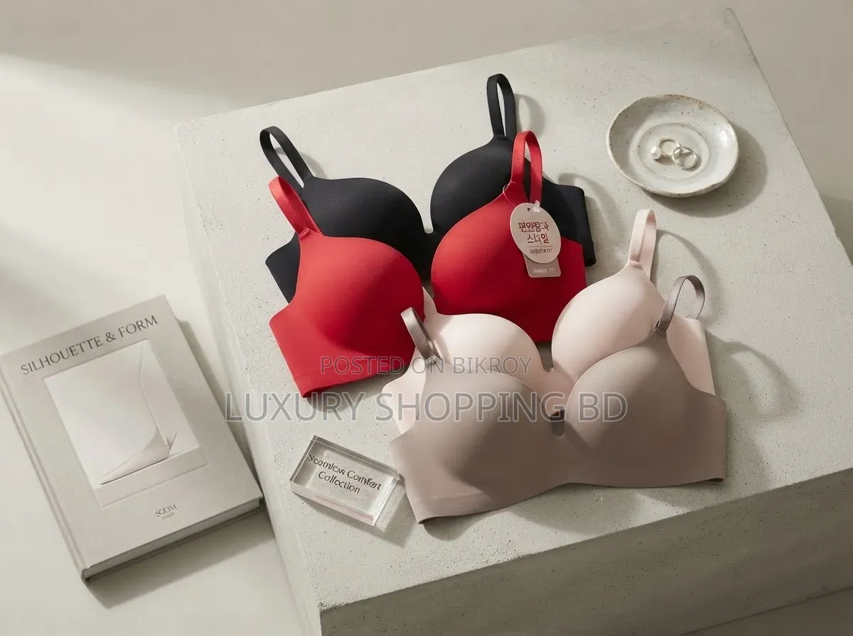 Women’s Seamless Wireless Push Up Bra – Soft Padded Everyday Bra