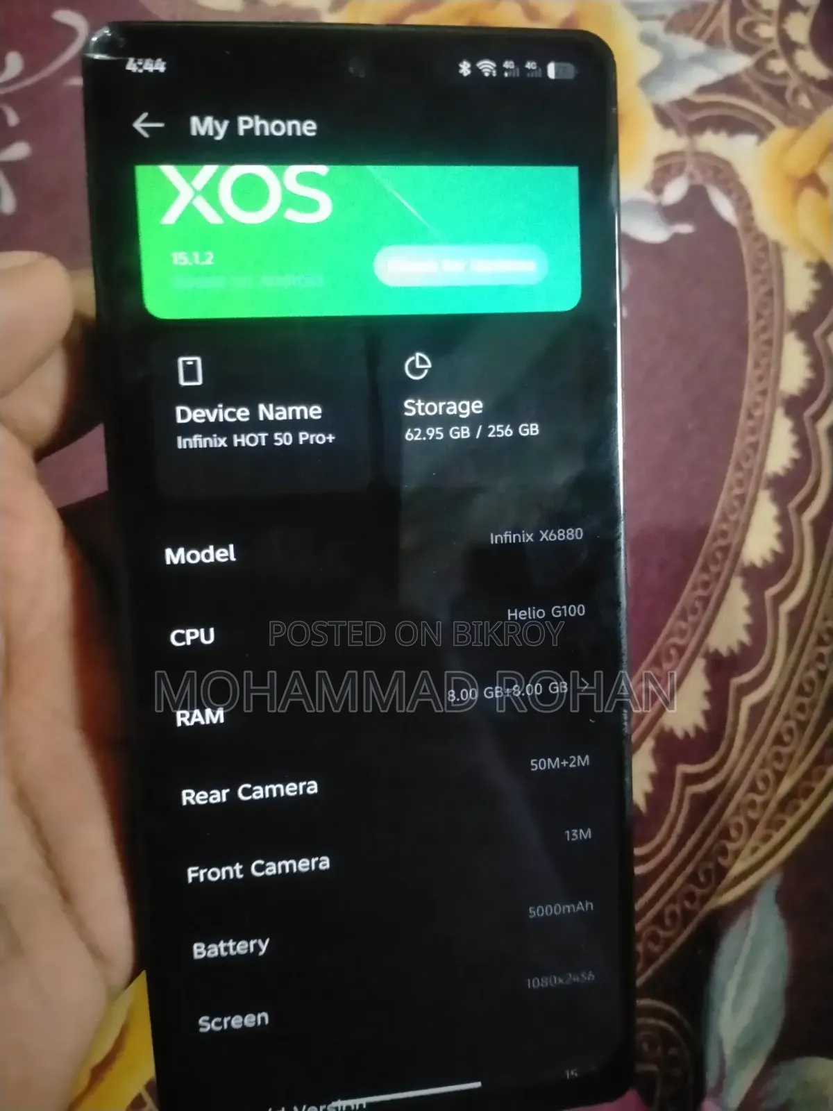 Infinix Hot 50 Pro+ 4G 256 GB Black