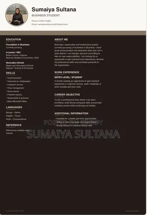 Advertising Marketing CV