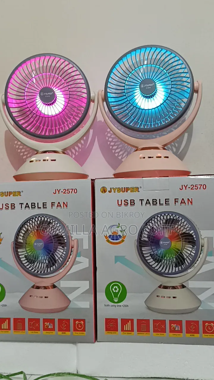 JY-2570 Rechargeable Fan / Charge Fan