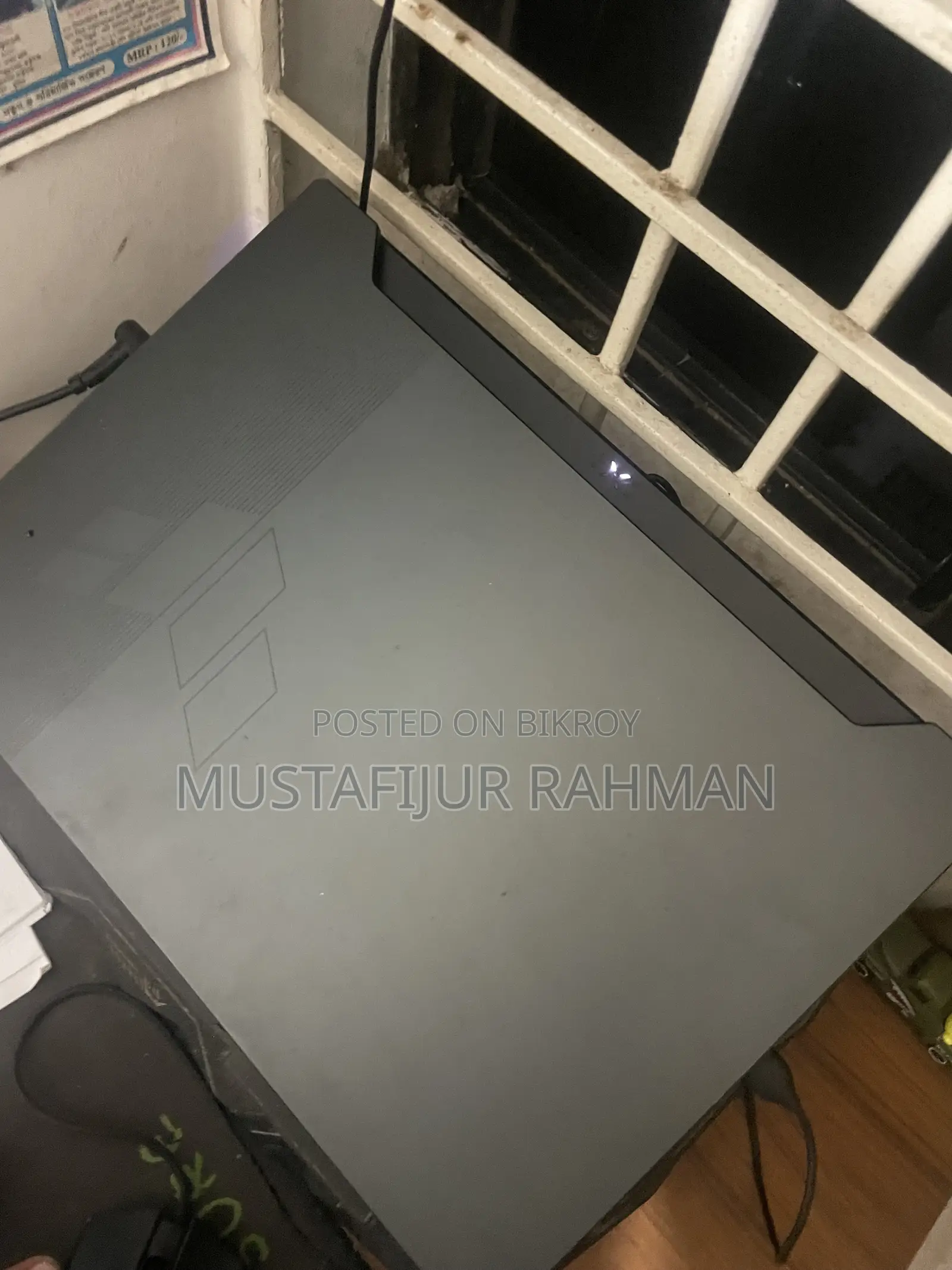 ল্যাপটপ আসুস টিইউএফ গেমিং এ১৫ ১৬জিবি ইন্টেল কোর আই৫ এসএসডি ৫১২জিবি