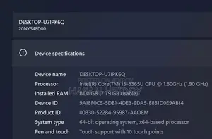Laptop Lenovo ThinkPad T490s 8GB Intel Core I5 SSD 256GB