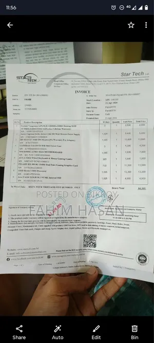 Desktop Computer Msi 8gb Amd Ryzen 5 SSD 512gb