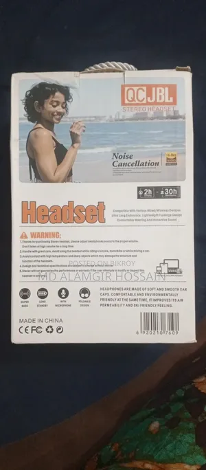 QC JBL Bloothooth Stereo Headset