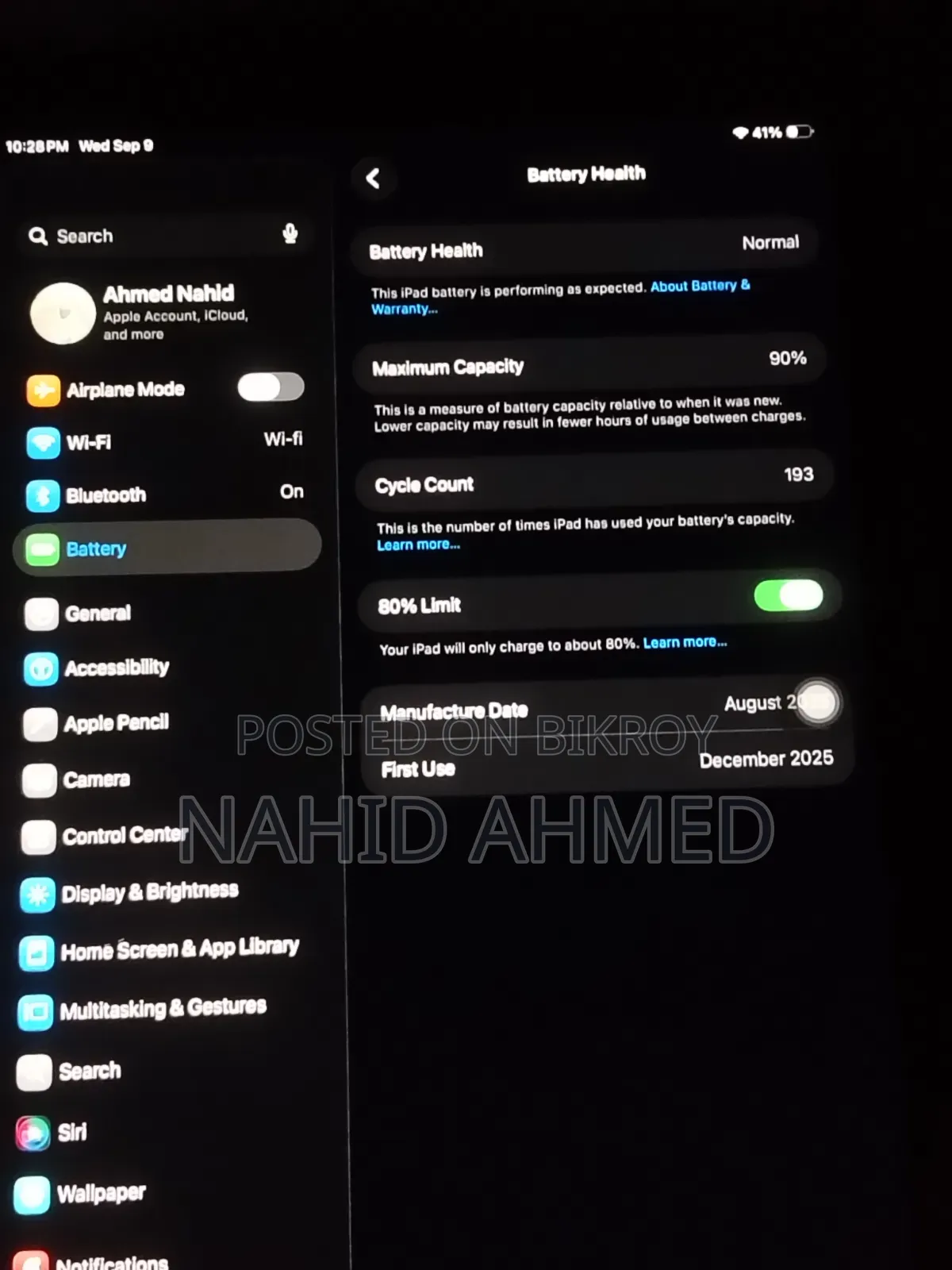 Apple iPad (2025) 128 GB Silver
