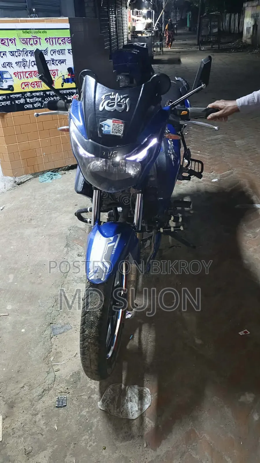 TVS Apache RTR 160 2v Refresh X-connect 2020 Blue