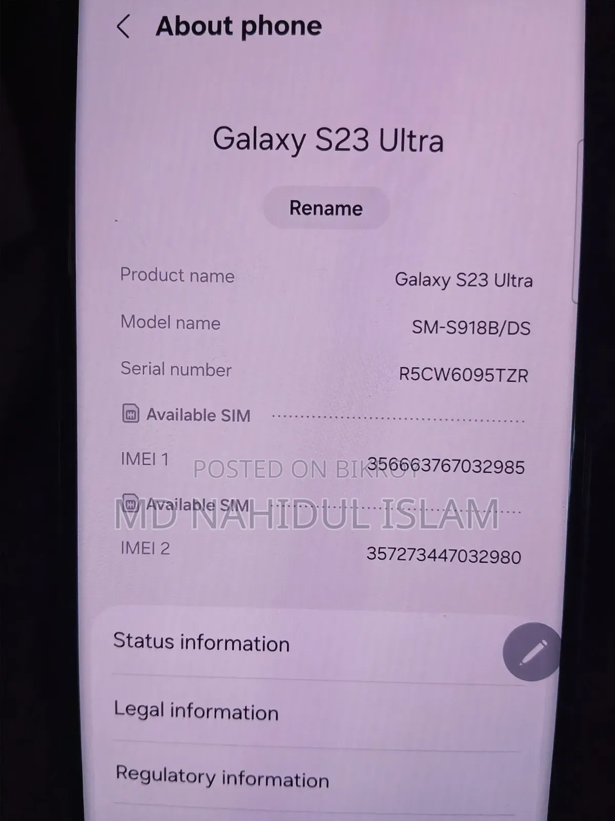 Samsung Galaxy S23 Ultra 256 GB Graphite