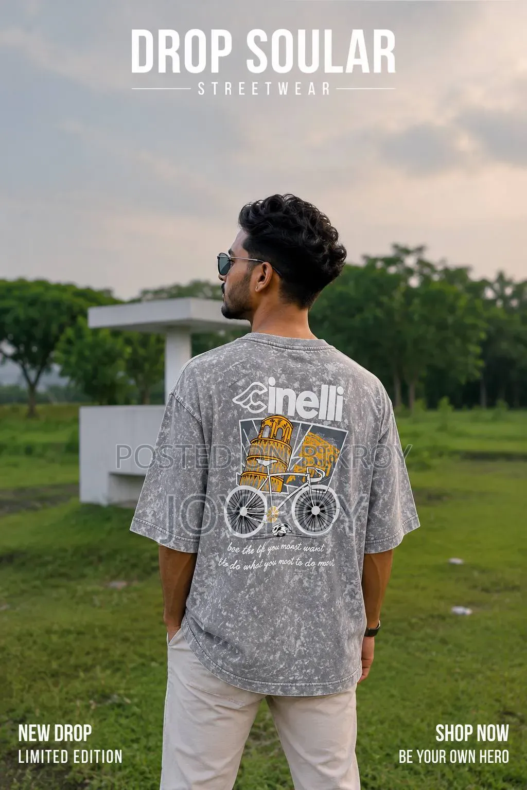 Oversized Fit Drop Solder T Shirt