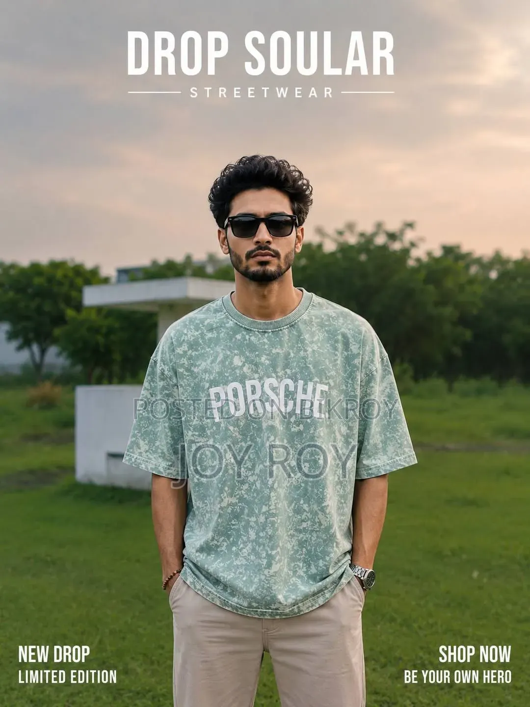 Oversized Fit Drop Solder T Shirt