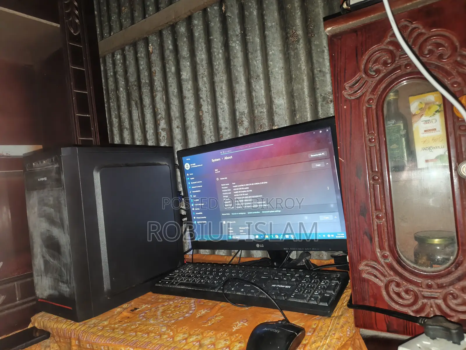 Desktop Computer 4GB Intel Core I3 SSHD+SSD 1T