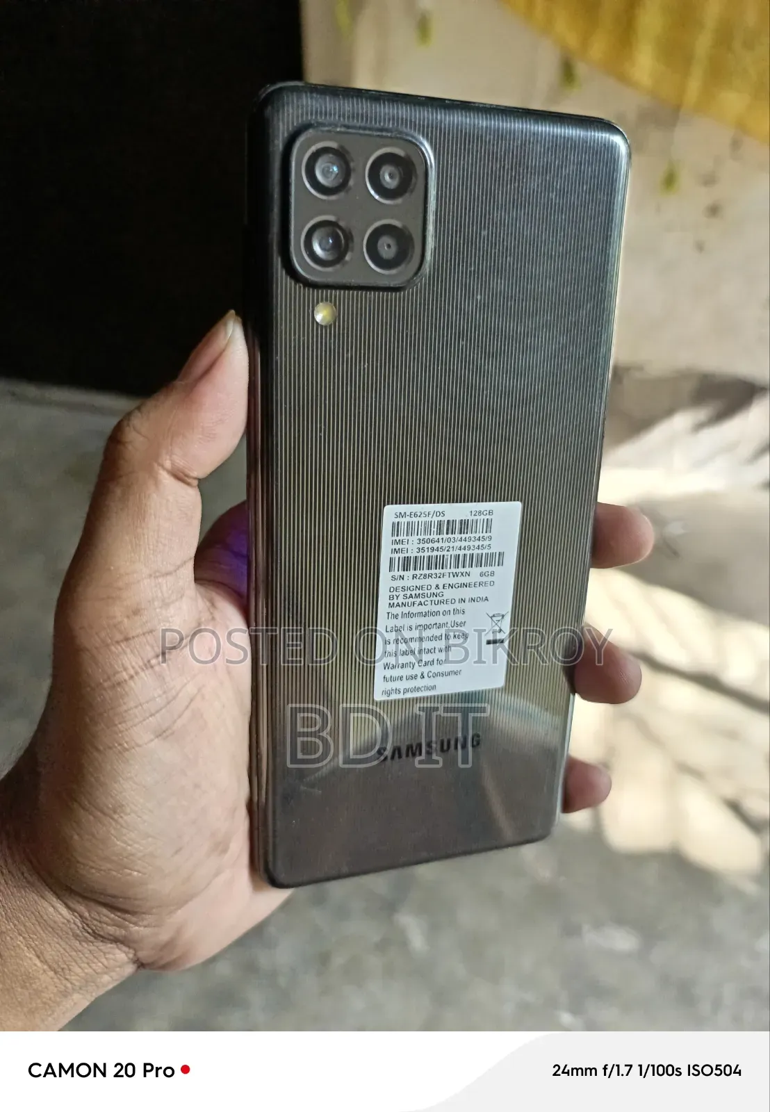 Samsung Galaxy F62 128 GB Black