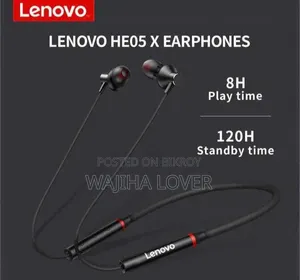 Lenovo HE05x Bluetooth 5.0 Magnetic Neckband Sports Earphones