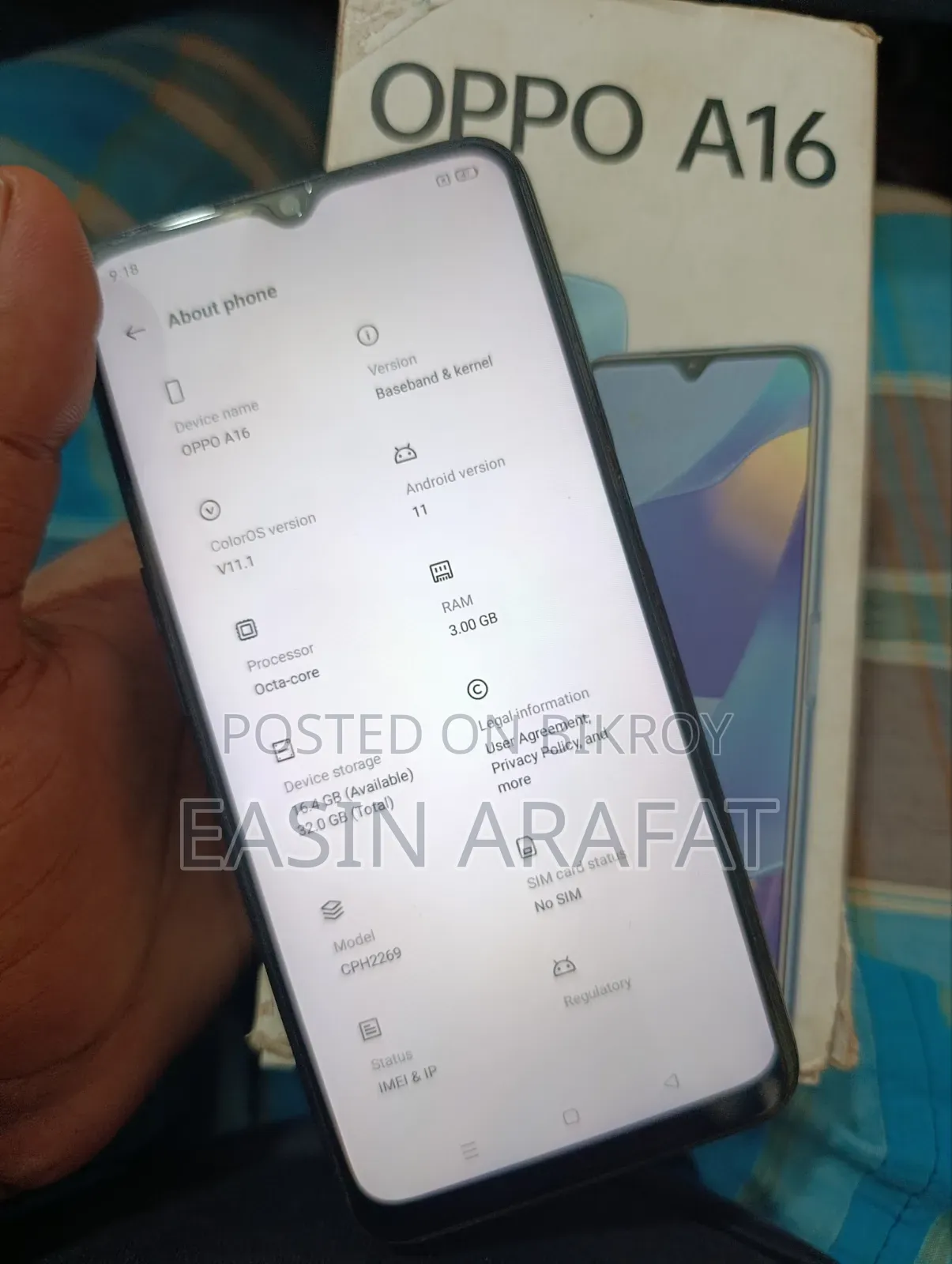 Oppo A16 32 GB Blue
