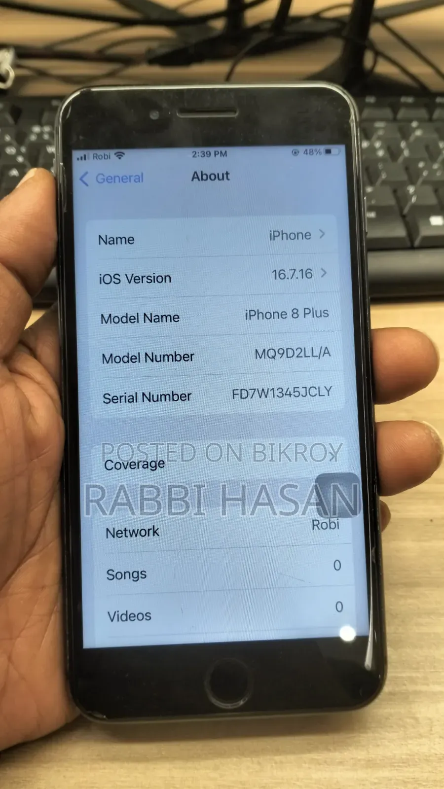 New Apple iPhone 8 Plus 64 GB Gray