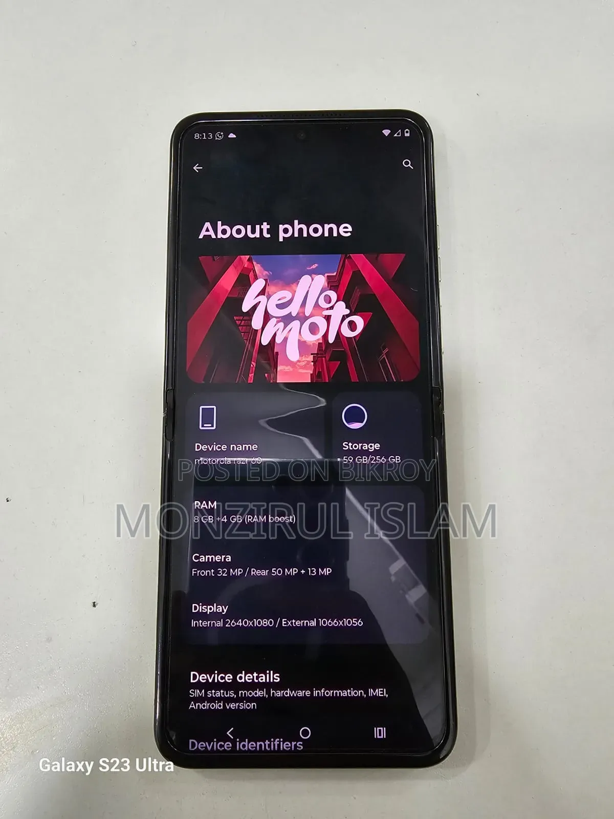 Motorola Razr 60 256 GB White
