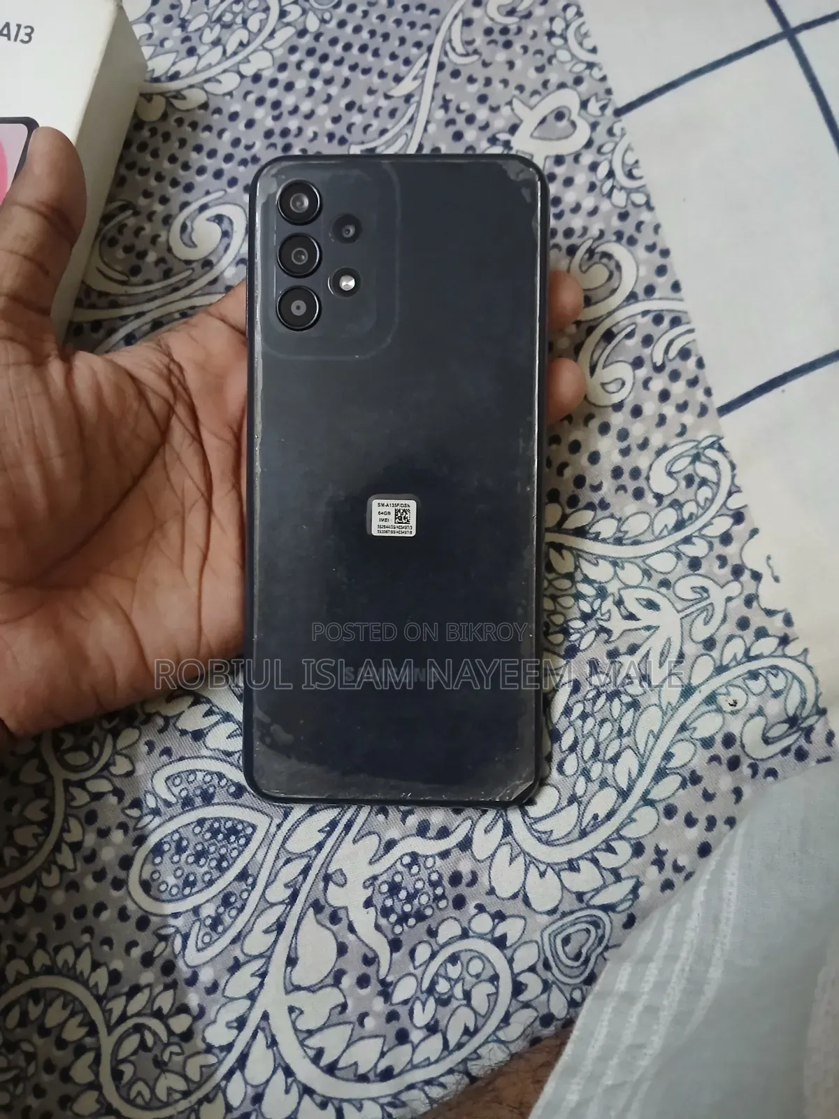 নতুন স্যামসাং গ্যালাক্সি এ১৩ ৬৪ জিবি গ্রাফাইট