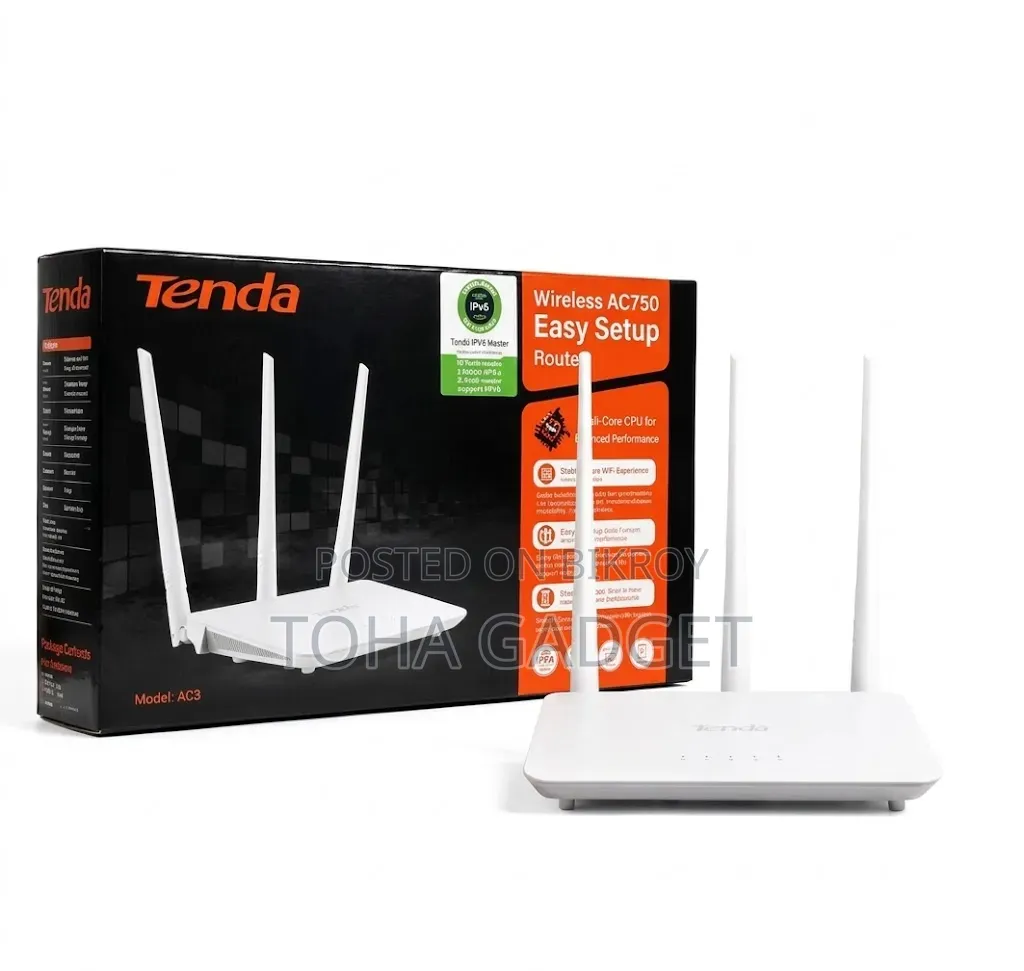 Tenda AC3 AC750 Dual-Band Wi-Fi Router