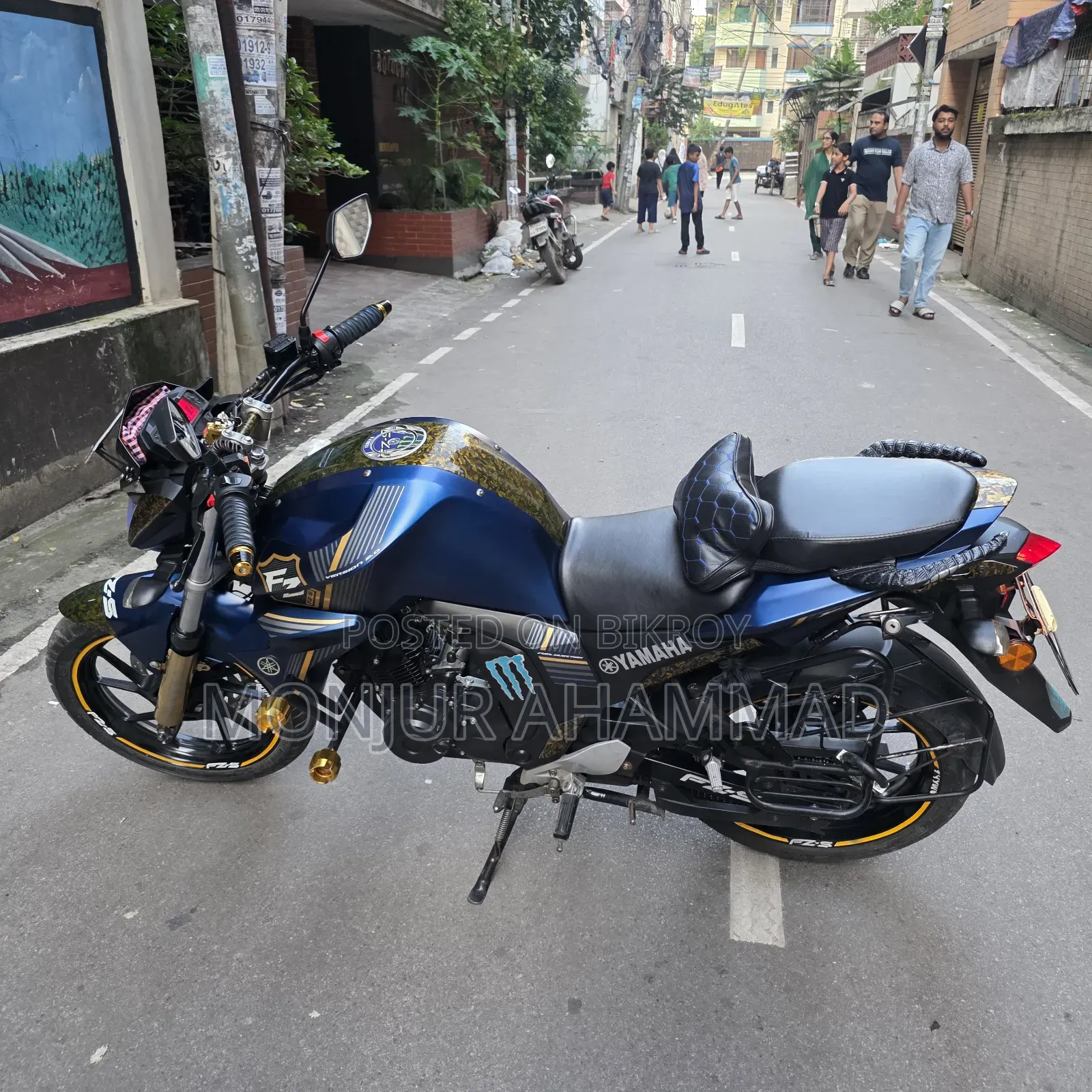 New Yamaha FZS V2 2023 Blue