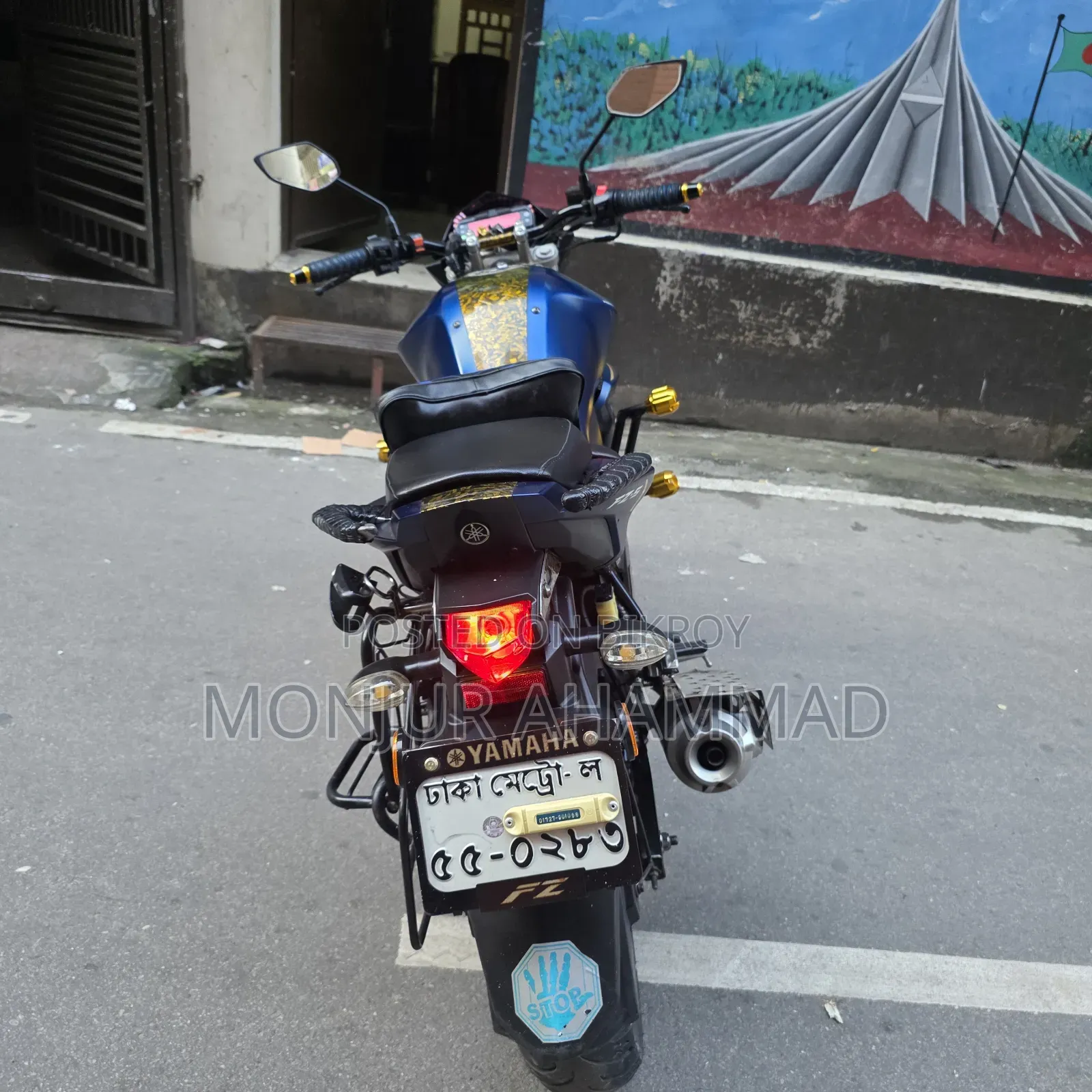 New Yamaha FZS V2 2023 Blue