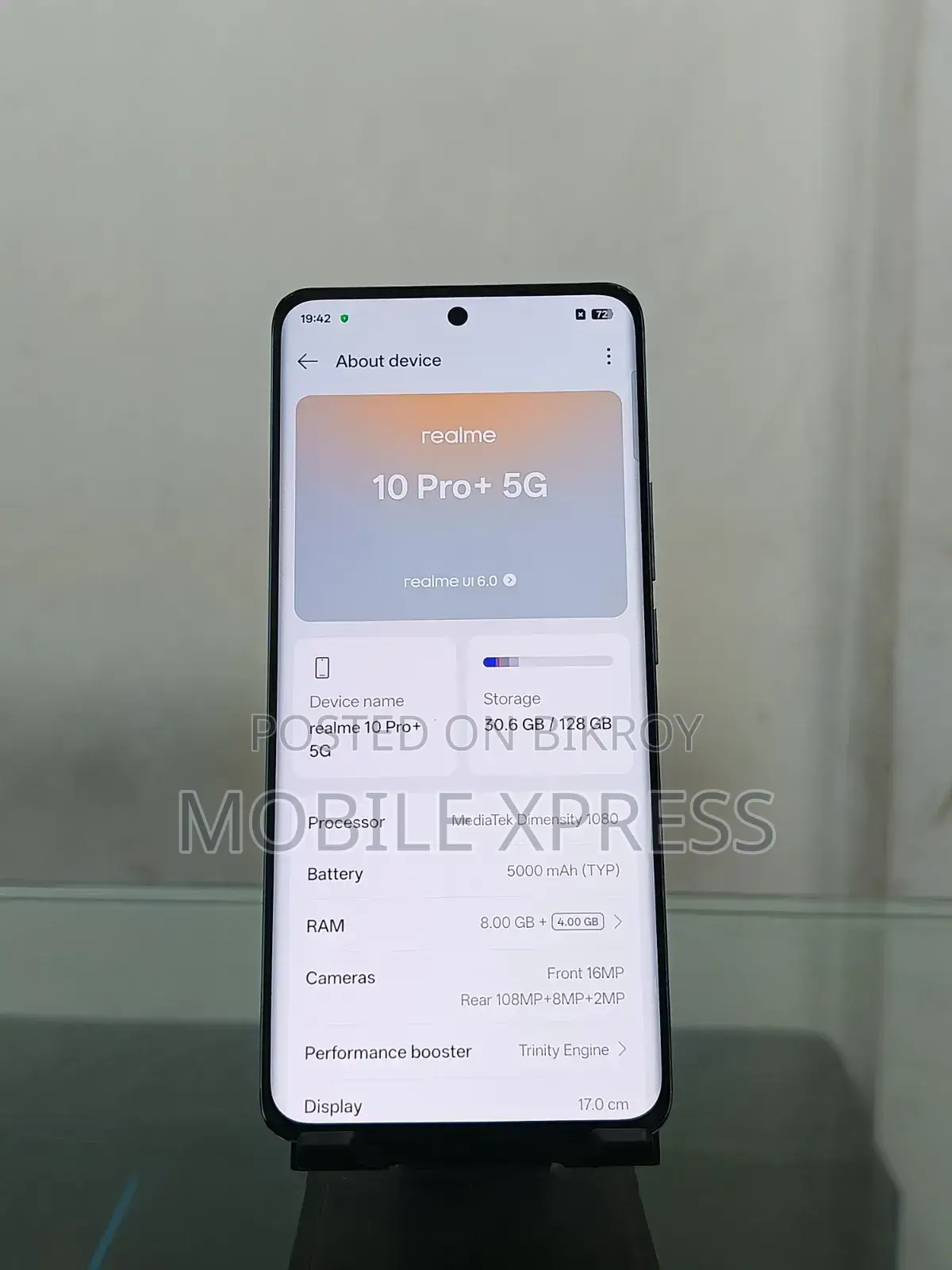 Realme 10 Pro+ 128 GB Blue