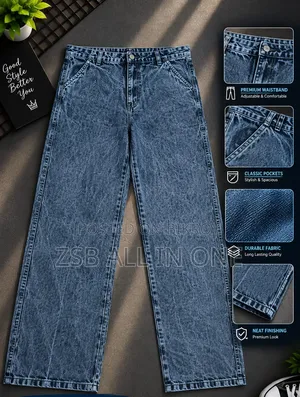 Baggy Cargo Denim Pant for Both Men and Women