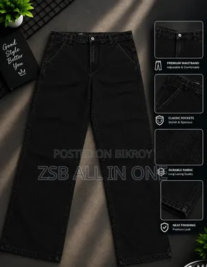 Baggy Cargo Denim Pant for Both Men and Women