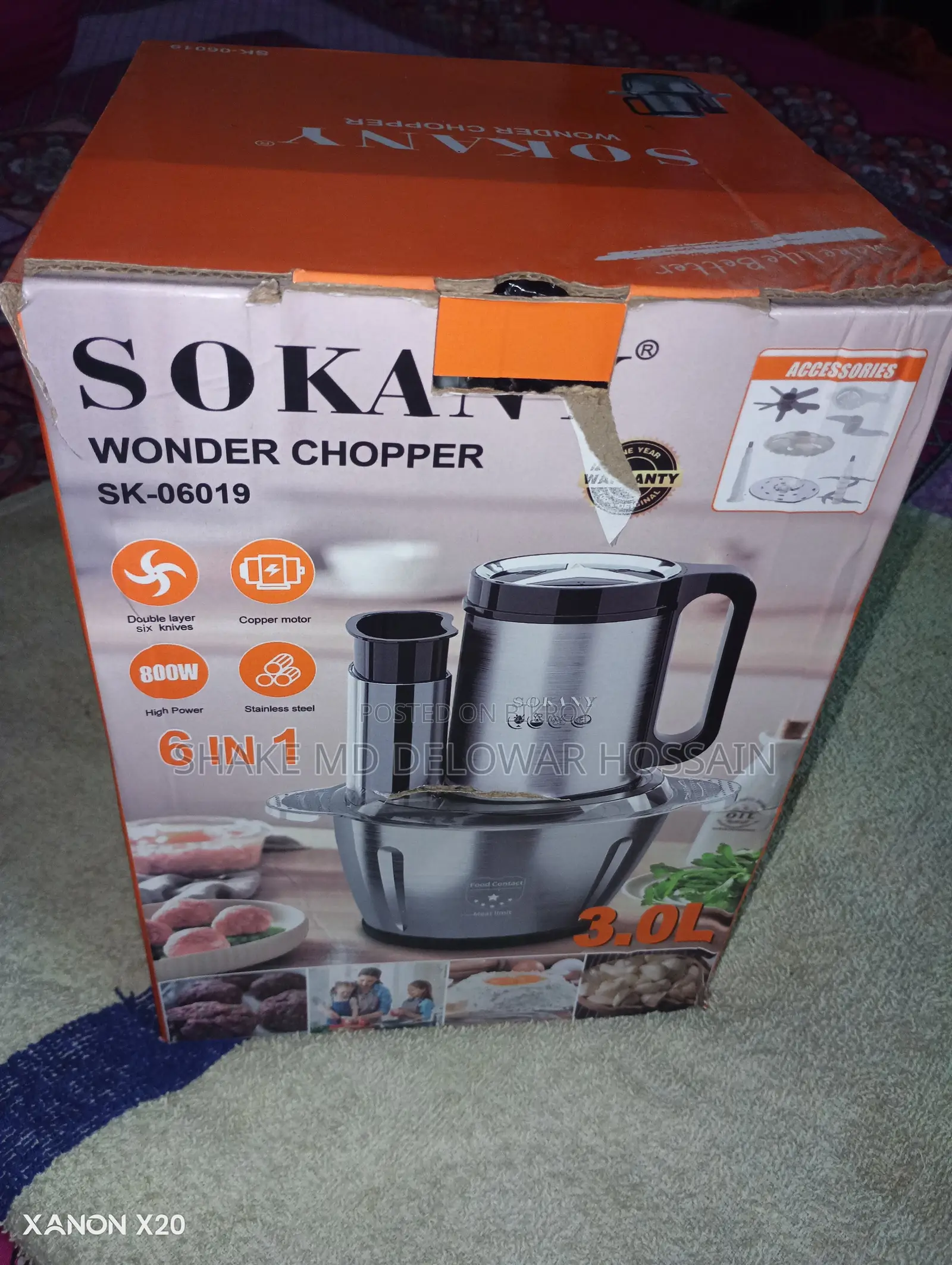 1 Month Used 6 in 1 Chopper Grinder