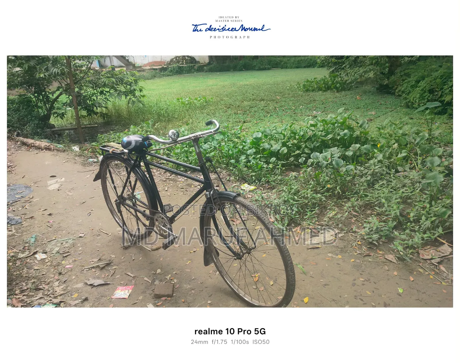 Bicycle for Sale Black color, thick tiresAll ok, running