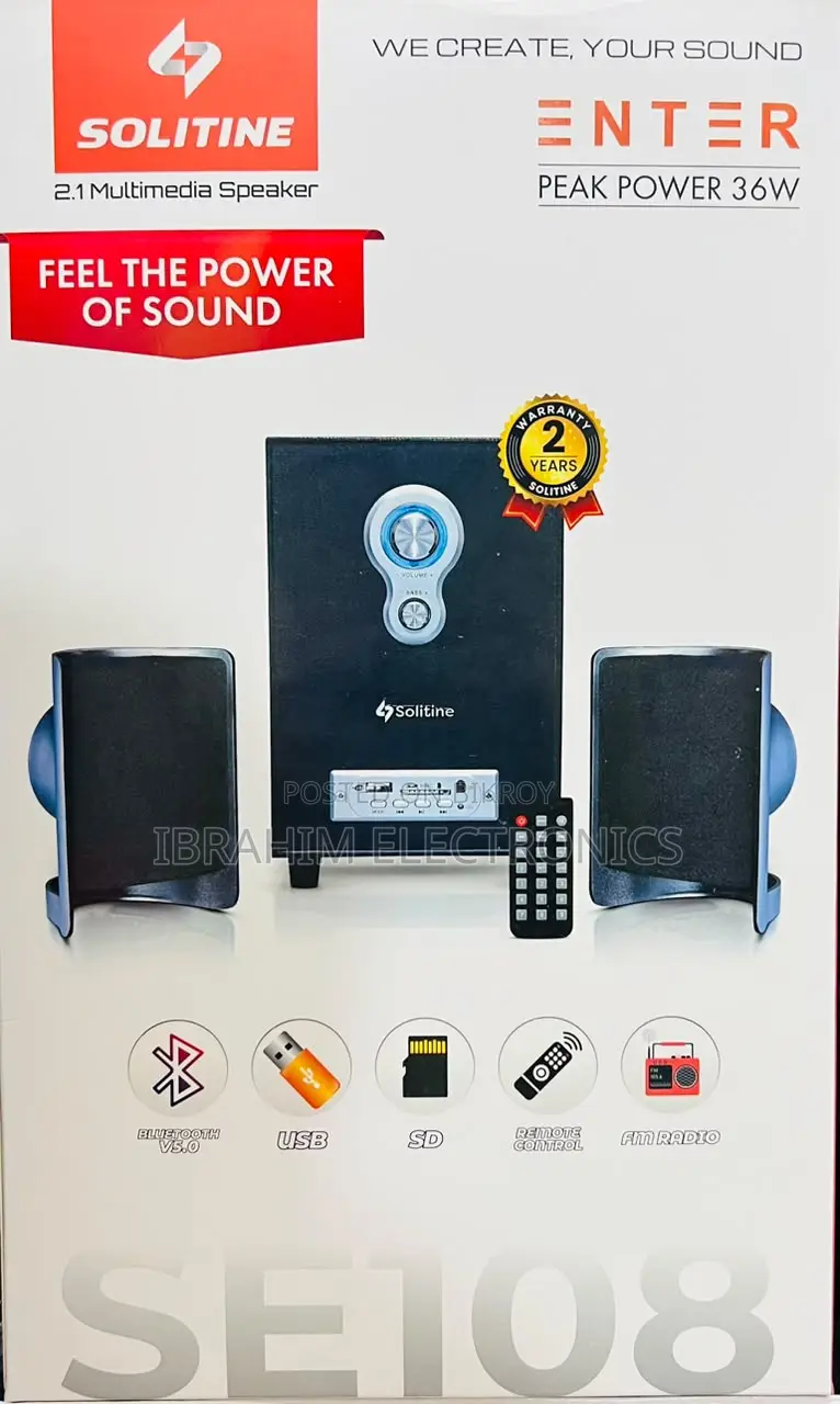 Solitine 2.1 Multimedia Speaker