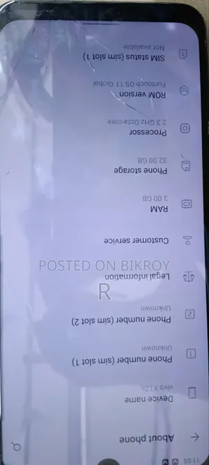 ভিবো ওয়াই১২এস ৩২ জিবি সিলভার