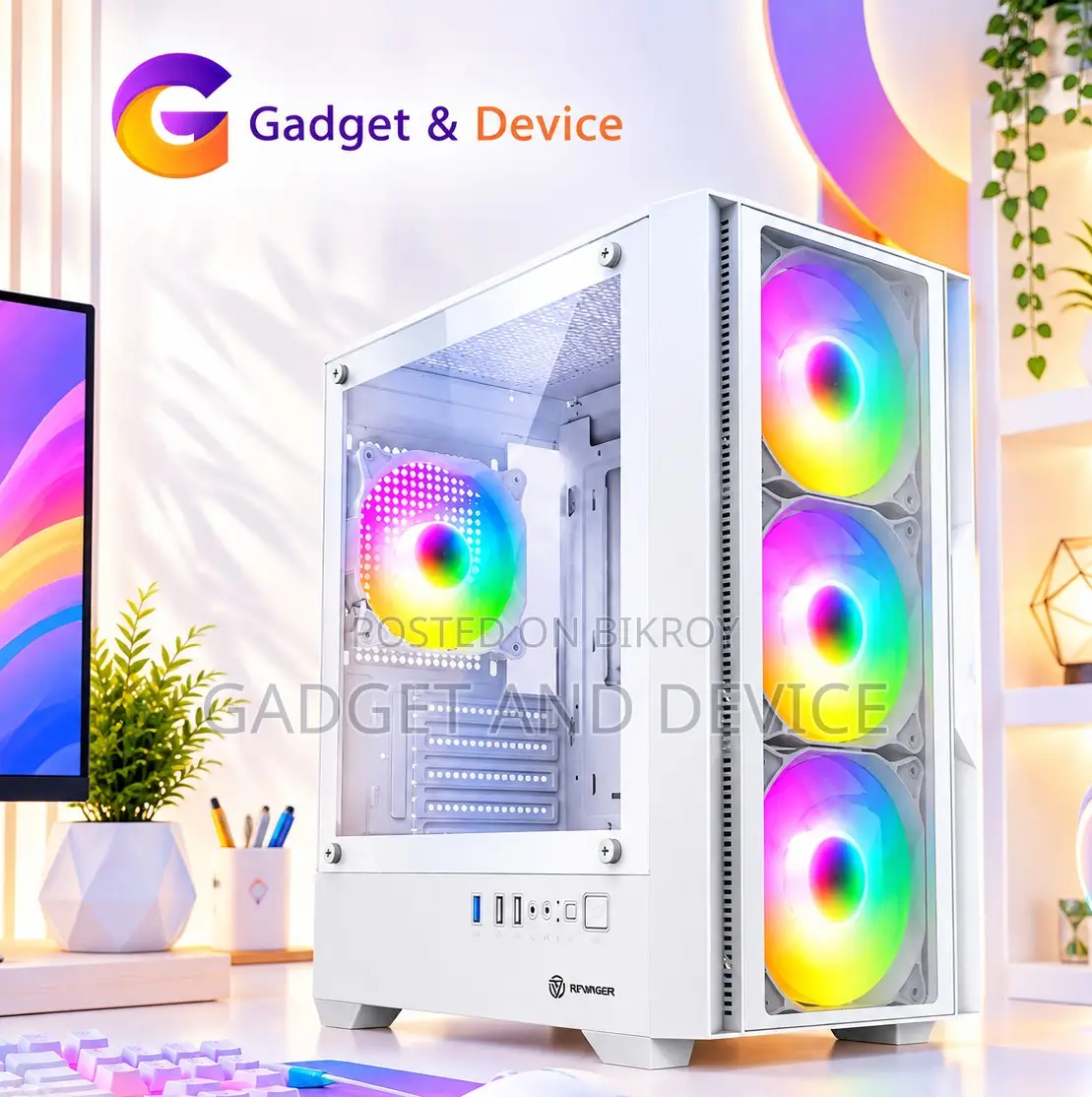 New Desktop Computer 8GB AMD Ryzen 5 SSD 256GB