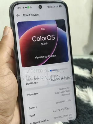 Oppo A6x 64 GB Black