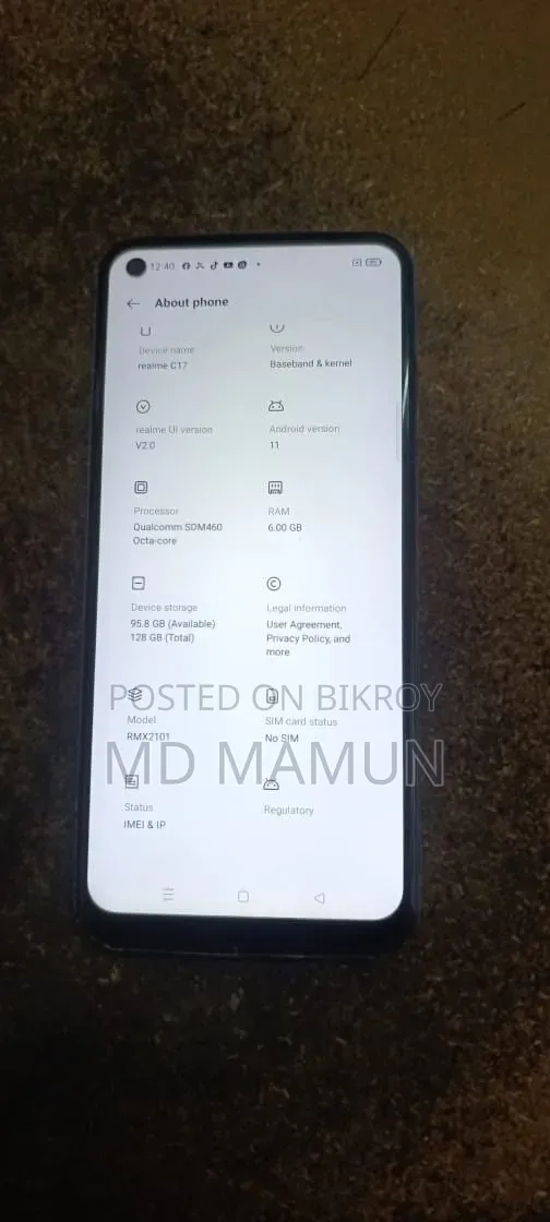Realme C17 128 GB Blue