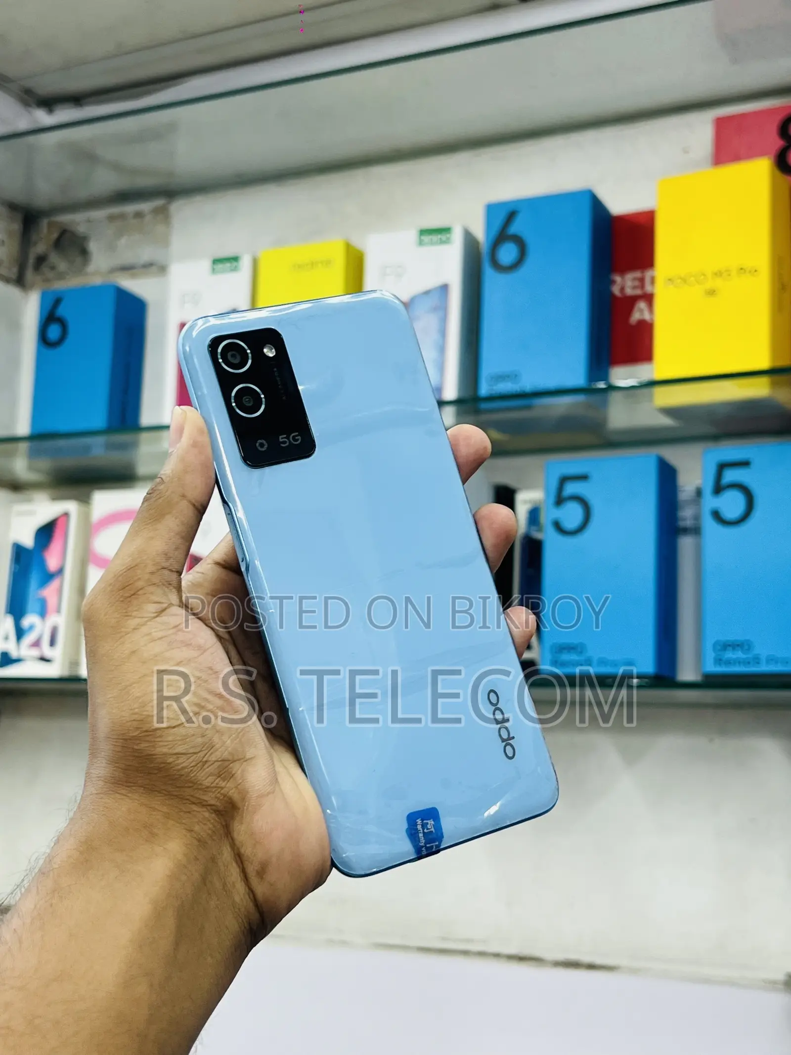 নতুন অপো এ৫৬ ৫জি ২৫৬ জিবি নীল