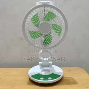 Rechargeable Folding Fan With Led Light