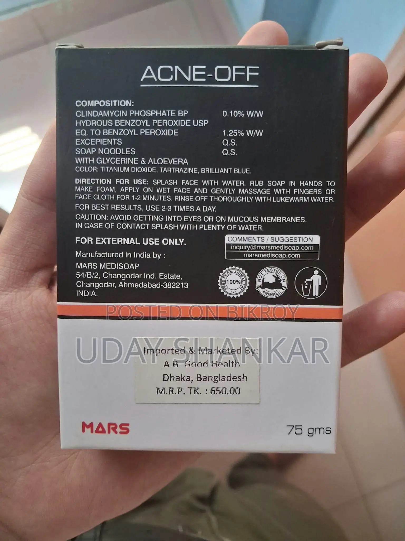 Acne Soap for Sale