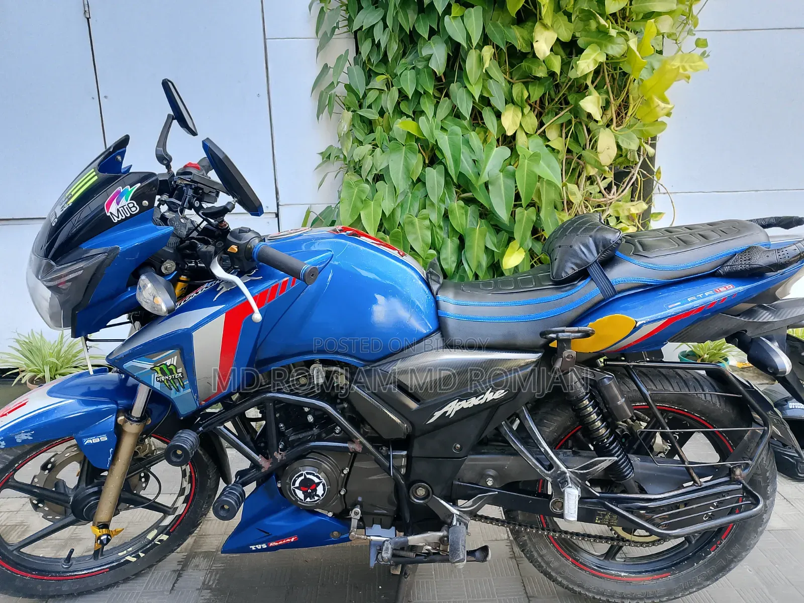 টিভিএস আপাচি আরটিআর ১৬০ টুভি রিফ্রেশ এক্স-কানেক্ট ২০১৮ ব্লু