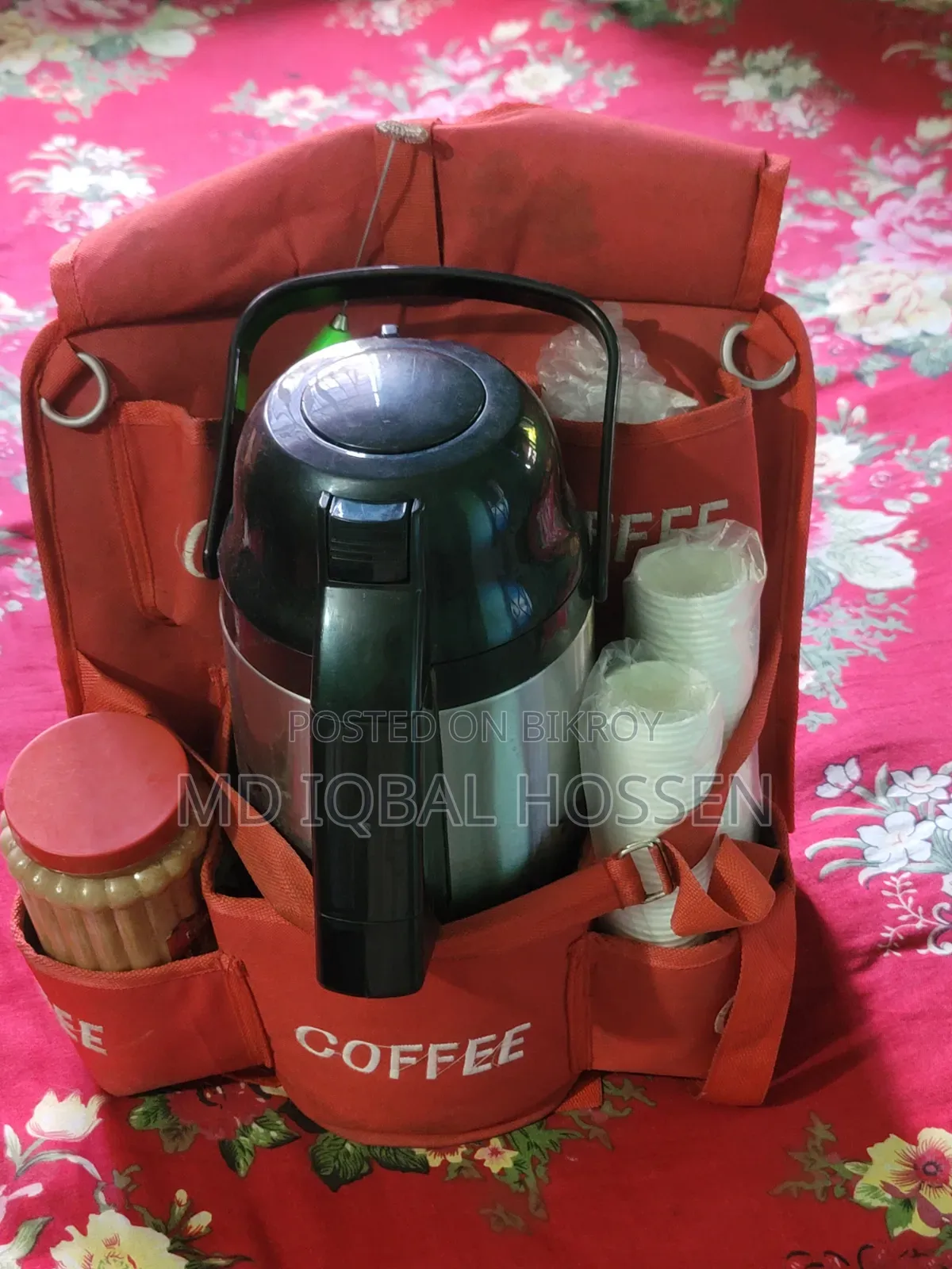 Coffee Selling Bag With Flask and Mixer