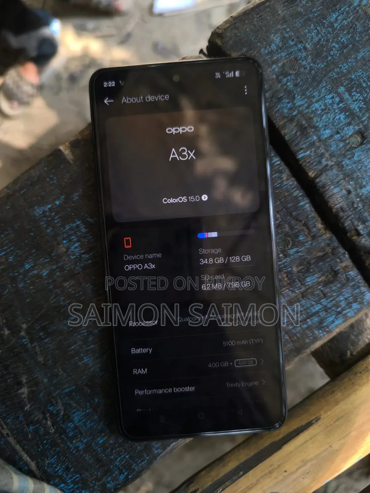 Oppo A3x 128 GB Red