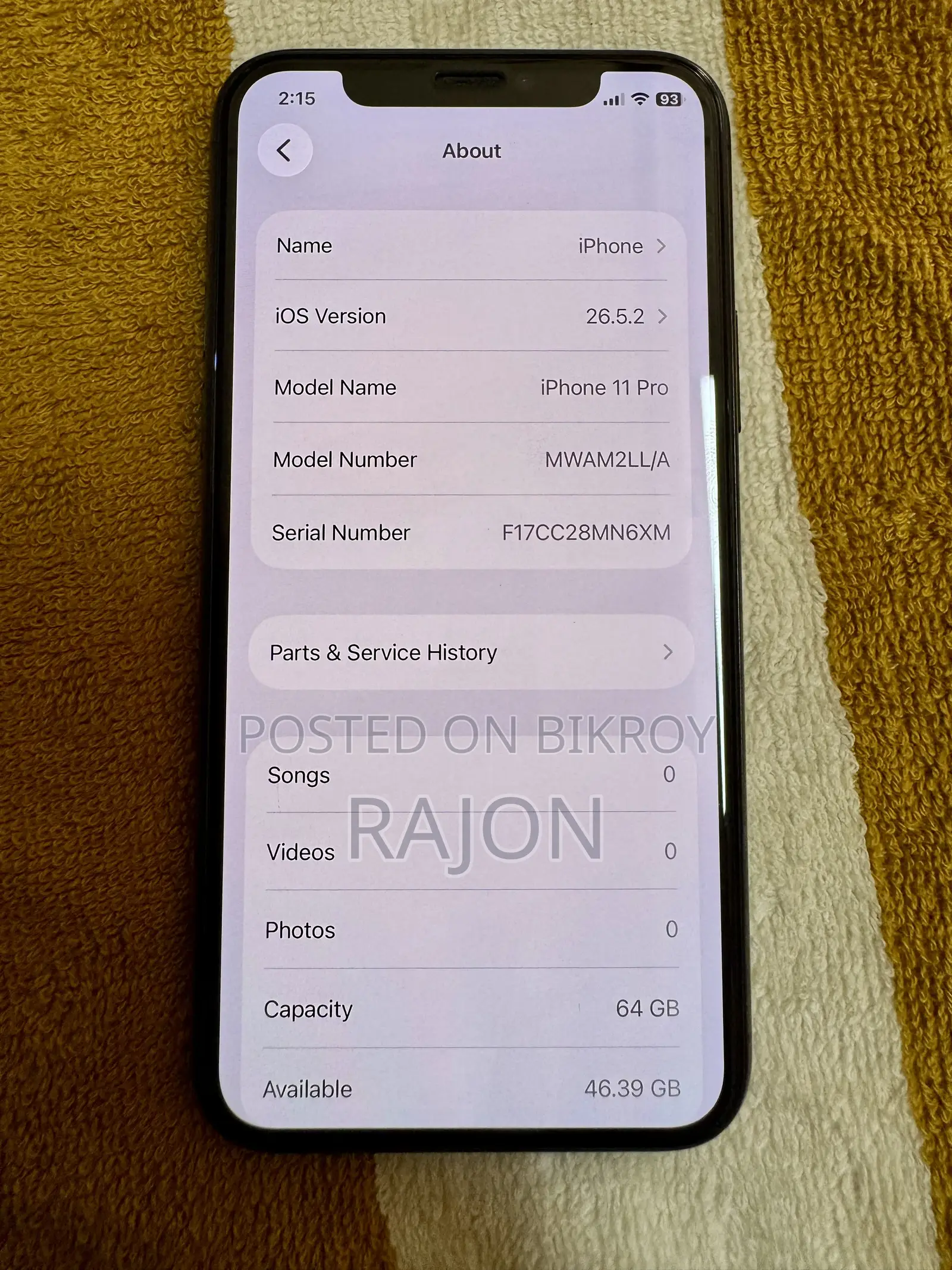 Apple iPhone 11 Pro 64 GB Gray