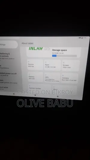 নতুন ট্যাবলেট ১২৮ জিবি গ্রে