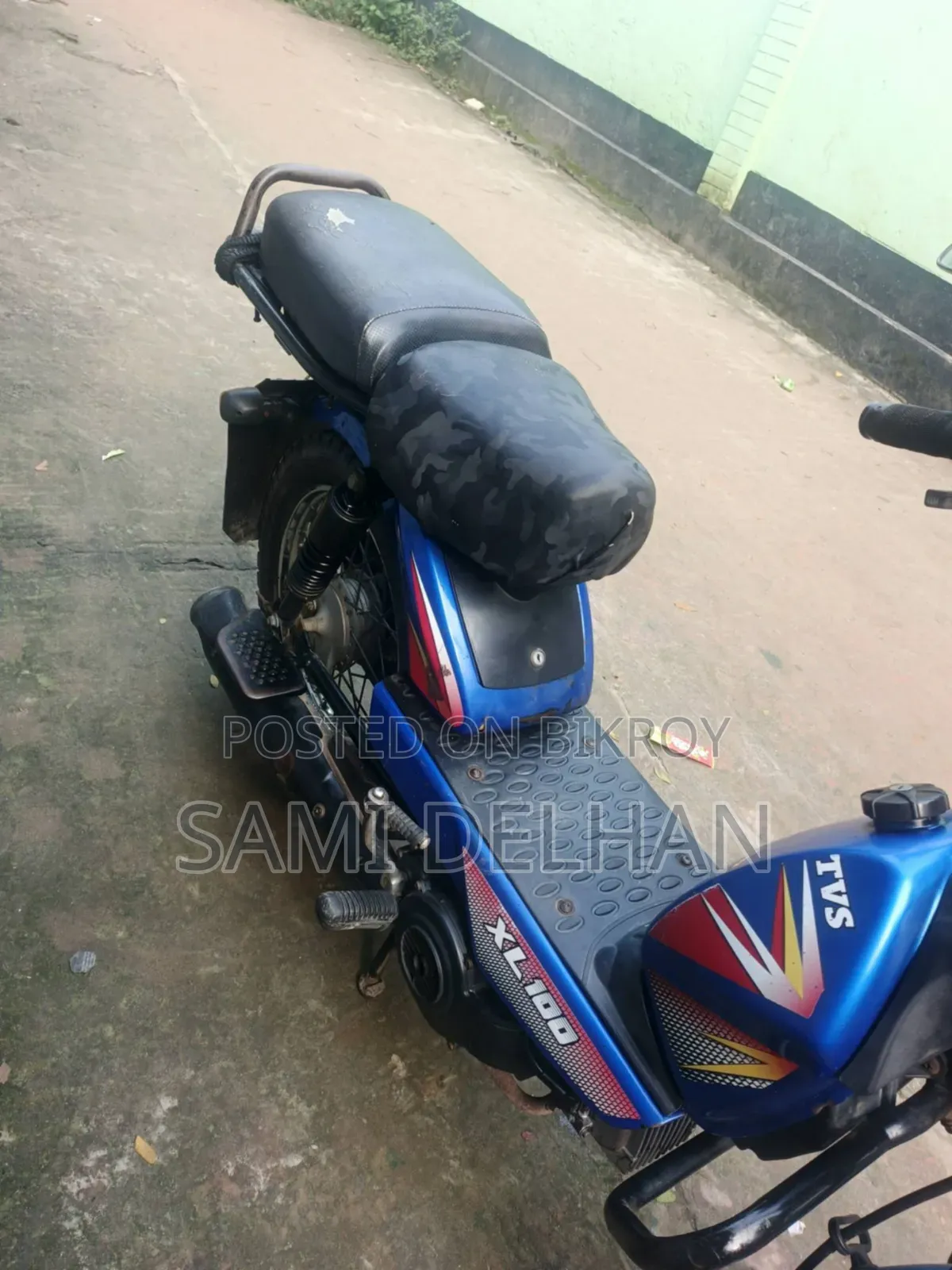 TVS XL 100 2018 Blue
