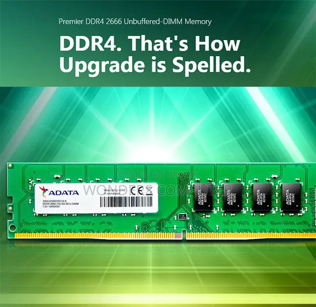 Adata Original 4gb Ddr4 2400mhz Desktop Ram With Warranty