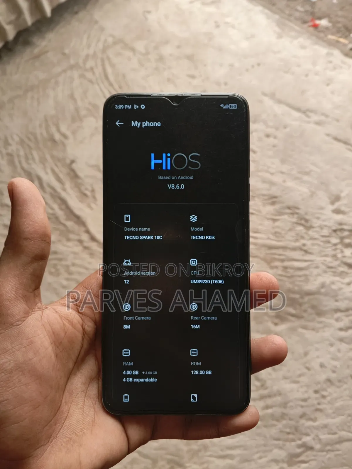 Tecno Spark 10C 128 GB Blue