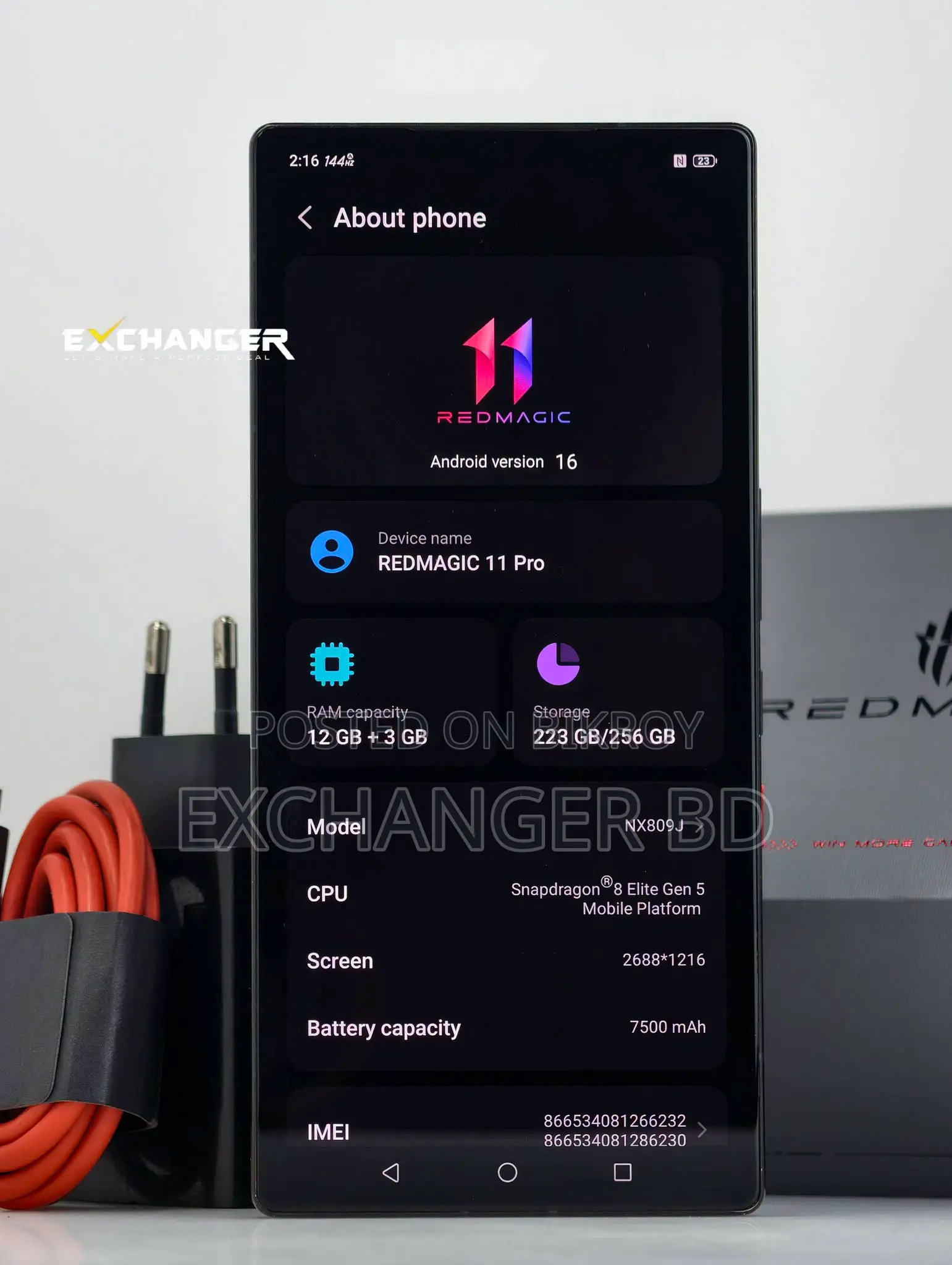 ZTE Nubia RedMagic 11 Pro 256 GB Red