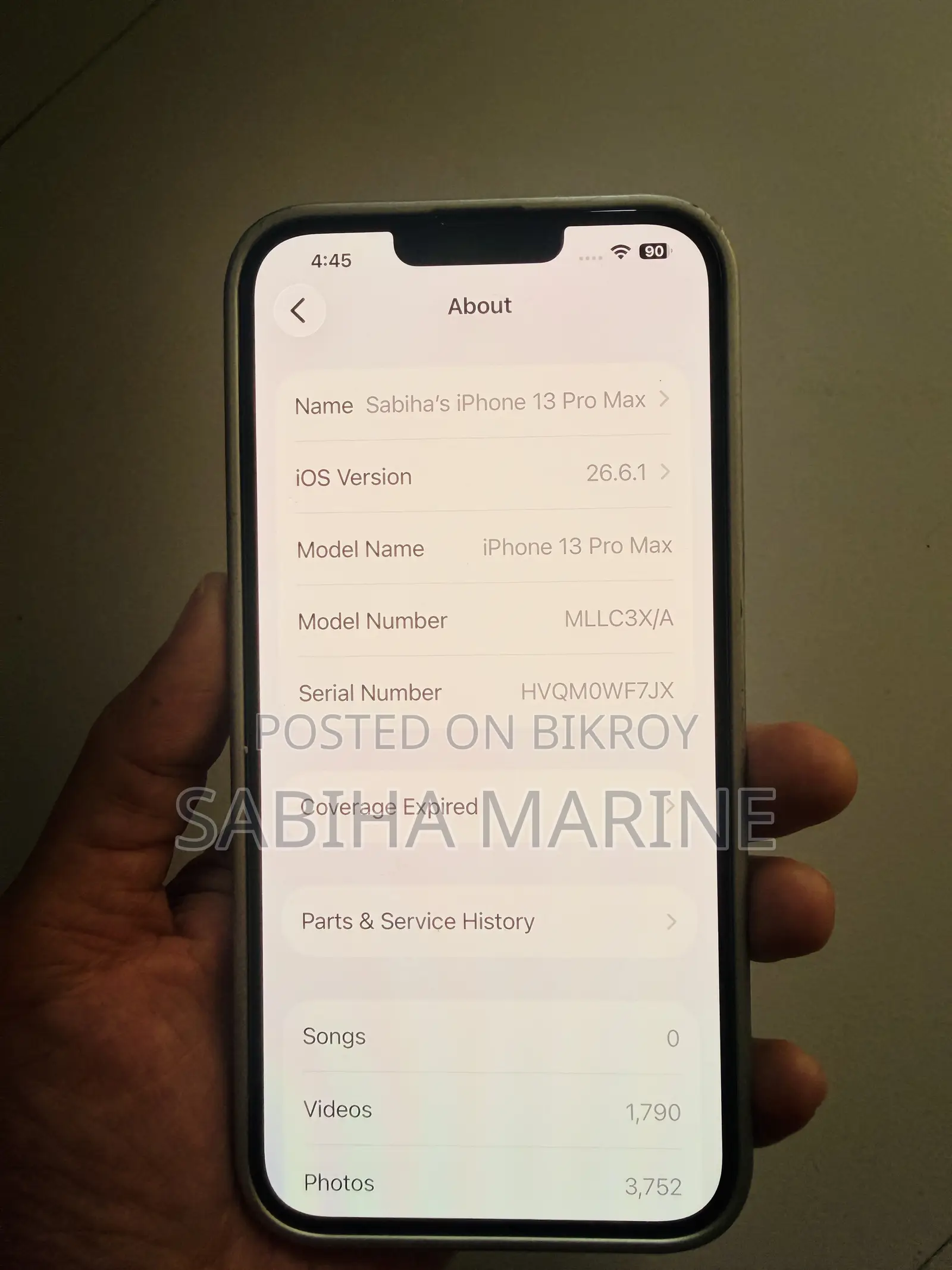 Apple iPhone 13 Pro Max 256 GB Silver
