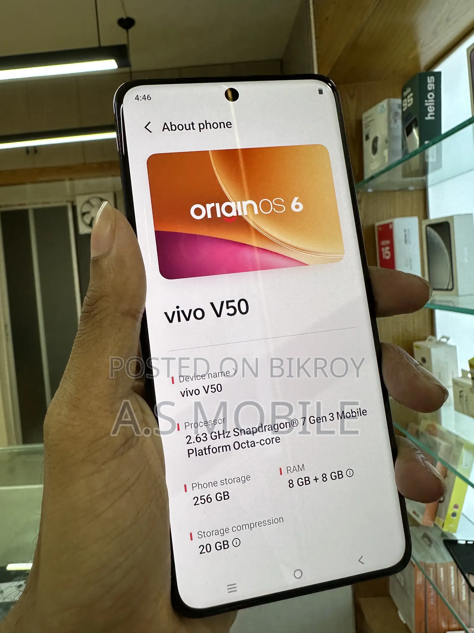 Vivo V50 256 GB Blue