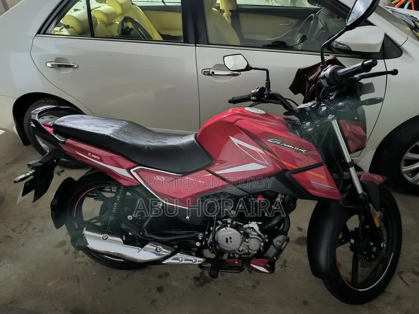 হিরো গ্ল্যামার এক্স ১২৫ ২০২৬ লাল