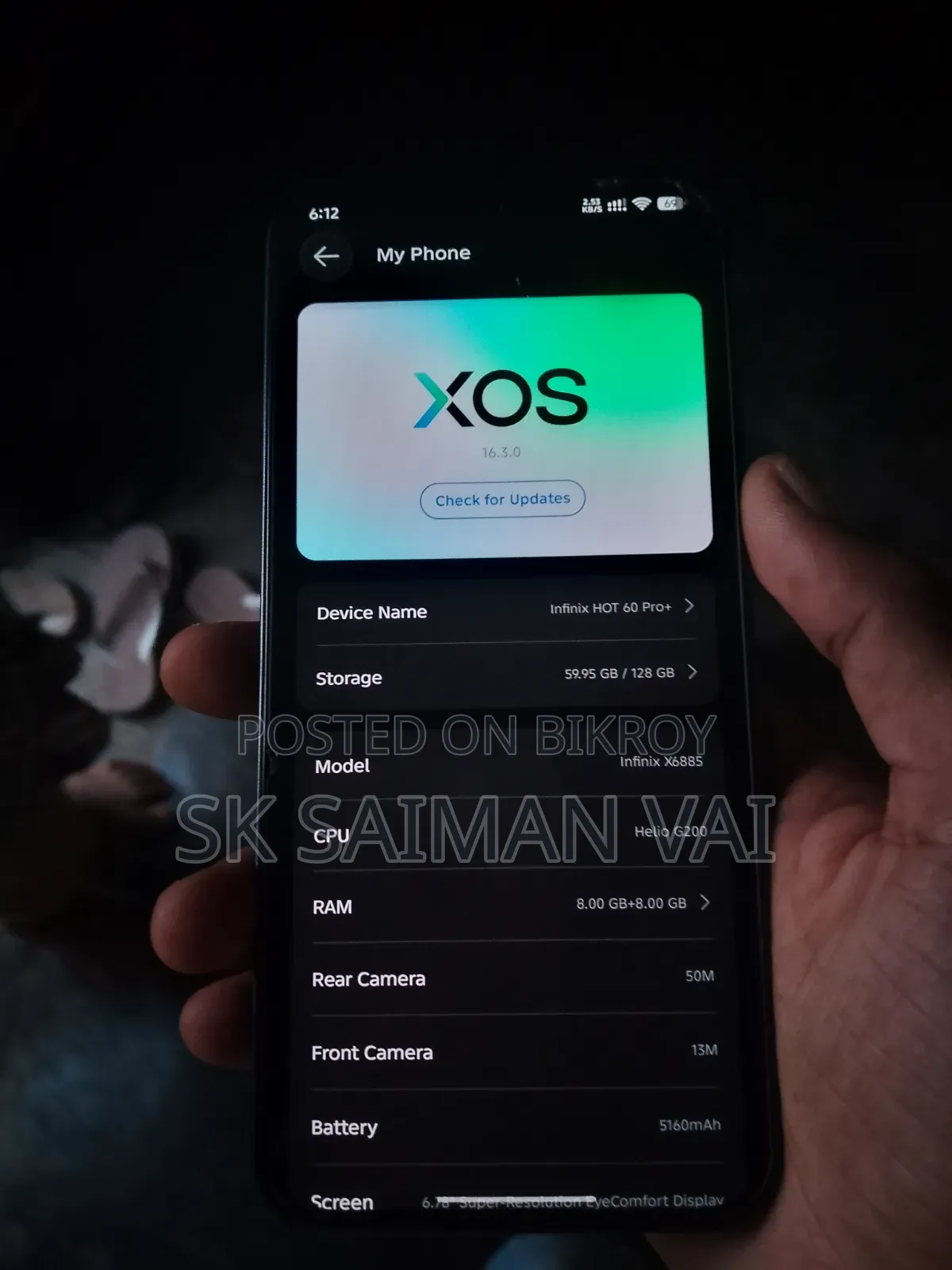 Infinix Hot 60 Pro 128 GB Black