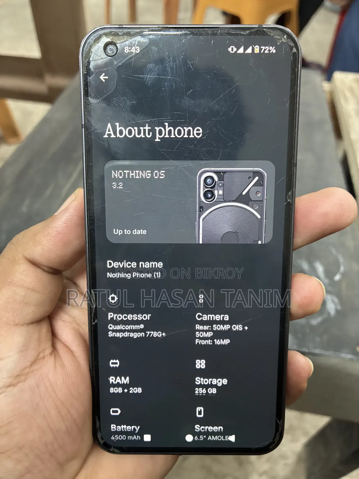 নাথিং ফোন ১ ২৫৬ জিবি ব্ল্যাক